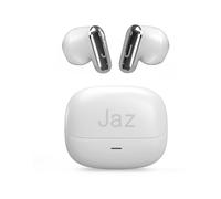 JAZ Orion - Cuffie Auricolari Semi In-Ear True Wireless Stereo, Ultra Compatti, Custodia di Ricarica, Microfono Integrato, Controlli Touch, per Smartphone, Tablet, Laptop, 20 Ore, Bianco