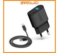 SBS Kit di ricarica da viaggio USB con cavo Type-C