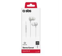SBS Auricolari filo stereo in-ear Studio Mix 40, jack 3,5 mm con microfono e tasto alla risposta Colore Rosa