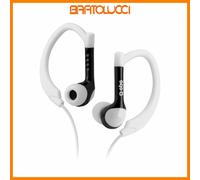 SBS Auricolare in-Ear con conettore Jack 3.5mm, Archetti per le Orecchie, Microfono e Tasto di Risposta, giallo e nero