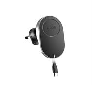 Supporto auto con cavo retrattile e ricarica ricarica wireless compatibile con