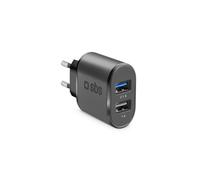SBS TETR2USB21AFAST Caricabatterie per dispositivi mobili Nero Interno