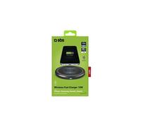 SBS Mobile Caricabatterie TEWIRELESSUF10W Fast Charger Nero