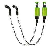 Sbshiouu 2pcs Allarme Scambisti Scambisti Pesca Carpa Bobine Gancio Morsi Indicatori Morsi di Pesca Indicatori Catena di Allarme Allarmi Pesce