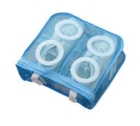 Sbshiouu Borsa per lavatrice con doppio design in tessuto robusto, adatta per scarpe da ginnastica fino alla taglia 13, scarpe da ginnastica protettive e piatte per tutti i giorni, Blu, 11.31x7.8in