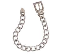 Sbshiouu Cavigliera in lega stile punk, stile cubano, catena per scarpe, elegante, decorazione alla moda, SizeApprox.28cm/11.02inch, Metallo