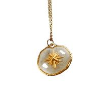 Sbshiouu Collana alla moda con ciondolo a forma di sole, luna, stella, amore, lunghezza regolabile, per tutti i giorni e feste, 41cm50cm, Metallo
