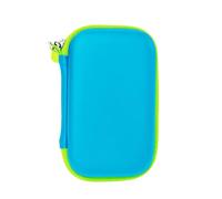 Sbshiouu Custodia di immagazzinaggio dei caricatori di potere della fascia elastica tasca a rete per i caricatori accessori del cavo di stoccaggio EVA Power Charger Case, Blu, Bellezza di massa