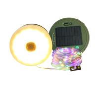 Sbshiouu Luce di campeggio solare pratica con la stringa di atmosfera che accende la struttura di 10m per i viaggiatori e gli appassionati all'aperto solare