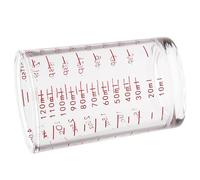 Sbshiouu Robusta cucina con scala di vetro trasparente, accessorio di misurazione per cuochi e cocktail casalinghi