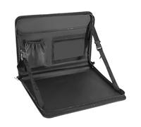 Sbshiouu Scrivania portatile pieghevole per auto, con tasche portaoggetti, vassoio da pranzo e ufficio per mangiare e lavorare in SUV grandi auto accessori da viaggio