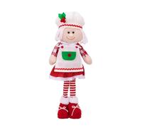 Sbshiouu Statuetta elastica a forma di cappello da cuoco, gnomi Yuletide, decorazione di peluche, ornamento natalizio scalabile