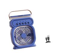 Sbshiouu Ventilatore da appendere con luce per studenti dormitorio ventilatore USB alimentazione portatile uso adatto per uso interno ed esterno silenzioso