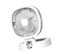 Sbshiouu Ventilatore Oscillante Portatile Alimentato USB Ventilatore Silenzioso Con Luce A LED Pieghevole Raffreddamento Per Campeggio Ufficio Dormitorio Scrivania Uso Portatile Per