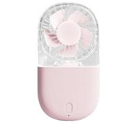 Sbshiouu Ventilatore palmare pieghevole ventilatore ricaricabile piccola tasca con 3 velocità USB per ufficio esterno tasca interna campeggio all'aperto