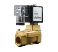 SBSSYVLMV 1PCS AC220V Elettrovalvola 1/4 "3/8" 1/2 "3/4 Valvola Acqua Normalmente Chiusa 16 Bar Membrana Pilota(Ac220v-nbr,2 inch)