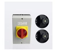 SBSSYVLMV Interruttore di sezionamento Elettrico rotativo 25A-63A 3P/4P Interruttori DIN Contatto in Argento ON off Selettore a camma(125x100x80 Box,3 POLES-25A)