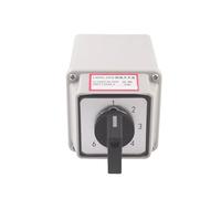 SBSSYVLMV Interruttore rotativo di commutazione 20A LW26-20/6M YMW26 con Scatola Impermeabile 6 Ingranaggi 6 sezioni 2 Fili 6 Vie