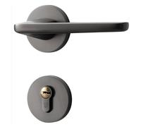 SBSSYVLMV Moderna semplice serratura for porta interna silenziosa for camera da letto serratura magnetica divisa serratura for porta in legno nera e grigia for uso domestico