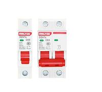 SBSSYVLMV Piccolo Interruttore Automatico 2P Interruttore Pneumatico protettore da sovraccarico Domestico Interruttore a Coltello Elettrico Interruttore Pneumatico 63A(1P,6 Years)