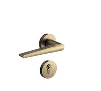 SBSSYVLMV Semplice serratura for porta interna solida for camera da letto, in lega di zinco, maniglia silenziosa for porta del bagno(D31 S958 bronze)
