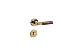 SBSSYVLMV Serratura for porta cinese moderna Maniglia for porta in legno massello Serratura magnetica silenziosa for porta della camera da letto interna in noce(Golden mechanical 35-50mm)
