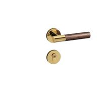 SBSSYVLMV Serratura for porta cinese moderna Maniglia for porta in legno massello Serratura magnetica silenziosa for porta della camera da letto interna in noce(Golden Magnetic 35-50mm-1)