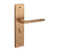 SBSSYVLMV Serratura for porta da camera da letto cinese retrò, porta interna in bronzo giallo, maniglia for porta in legno, serratura magnetica silenziosa(82H15 yellow bronze silent)