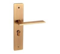 SBSSYVLMV Serratura for porta da camera da letto cinese retrò, porta interna in bronzo giallo, maniglia for porta in legno, serratura magnetica silenziosa(70H62 yellow bronze silent)