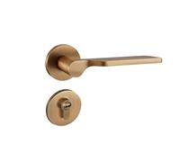 SBSSYVLMV Serratura for porta da camera da letto cinese retrò, porta interna in bronzo giallo, maniglia for porta in legno, serratura magnetica silenziosa(7701 yellow bronze magnetic)