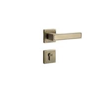 SBSSYVLMV Serratura for porta da camera da letto interna in bronzo semplice cinese, maniglia magnetica silenziosa in due pezzi, porta in legno retrò(Bronze magnetic 35-50mm)