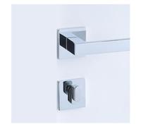 SBSSYVLMV Serratura for porta divisoria domestica in lega di zinco nera Maniglia meccanica for porta interna in legno Serratura magnetica silenziosa Hardware(Bright chrome 7255 magnetic)