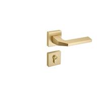 SBSSYVLMV Serratura for porta dorata, serratura divisa, magnetica, silenziosa, moderna, semplice, maniglia for porta interna in legno spazzolato(D type magnetic suction)