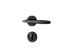 SBSSYVLMV Serratura for porta interna camera da letto silenziosa serratura for porta nera nordica semplice serratura divisa casa moderna serratura for porta in legno massello(H)
