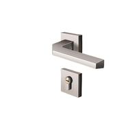 SBSSYVLMV Serratura for porta interna della camera da letto Serratura for porta divisa nera Serratura magnetica for porta silenziosa Maniglia for porta in legno massello Serratura for casa(Nickel)