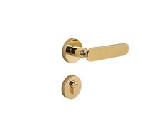 SBSSYVLMV Serratura for porta interna di lusso moderna e leggera in argento, magnetica, silenziosa, for camera da letto(B7 2006 Golden)