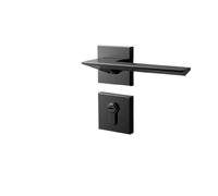 SBSSYVLMV Serratura for porta interna nera semplice e silenziosa in legno, maniglia for porta, serratura magnetica in lega di zinco, serratura for camera da letto divisa(Yahei 58 mechanical)