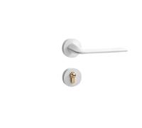 SBSSYVLMV Serratura for porta interna Serratura for camera da letto divisa Maniglia for porta Serratura silenziosa for uso domestico minimalista Hardware(F12 086 White)