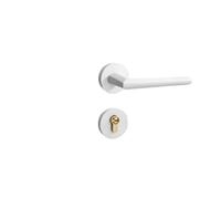 SBSSYVLMV Serratura for porta interna Serratura for camera da letto divisa Maniglia for porta Serratura silenziosa for uso domestico minimalista Hardware(F12 085 white)
