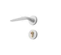 SBSSYVLMV Serratura for porta interna Serratura for camera da letto divisa Maniglia for porta Serratura silenziosa for uso domestico minimalista Hardware(F12 15 white)
