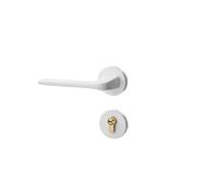 SBSSYVLMV Serratura for porta interna Serratura for camera da letto divisa Maniglia for porta Serratura silenziosa for uso domestico minimalista Hardware(F12 005 white)