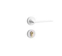 SBSSYVLMV Serratura for porta interna Serratura for camera da letto divisa Maniglia for porta Serratura silenziosa for uso domestico minimalista Hardware(F12 002 white)
