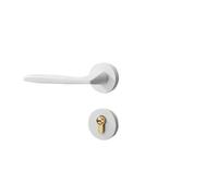 SBSSYVLMV Serratura for porta interna Serratura for camera da letto divisa Maniglia for porta Serratura silenziosa for uso domestico minimalista Hardware(F12 031 white)