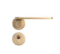 SBSSYVLMV Serratura for porta interna Serratura for porta domestica Bagno Camera da letto Serratura divisa Maniglia for porta moderna e minimalista(72F220 copper brushed door lock)