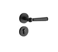 SBSSYVLMV Serratura for porta interna silenziosa for camera da letto, bagno, maniglia for porta europea, set completo di serratura for porta, serratura meccanica for porta(A Yahei 7255 magnetic)
