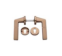 SBSSYVLMV Serratura for porta interna silenziosa in lega di zinco, maniglia for porta da camera da letto, porta da bagno, serratura magnetica divisa(FT31 995 Xiangfei Gold)