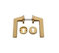 SBSSYVLMV Serratura for porta interna silenziosa in lega di zinco, maniglia for porta da camera da letto, porta da bagno, serratura magnetica divisa(Gold wire drawing magnetic)