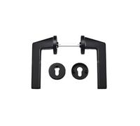 SBSSYVLMV Serratura for porta interna silenziosa in lega di zinco, maniglia for porta da camera da letto, porta da bagno, serratura magnetica divisa(Matte black magnetic suspension)