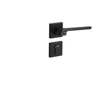 SBSSYVLMV Serratura for porta minimalista, moderna, minimalista, camera da letto, maniglia for porta in legno, bagno silenzioso, serratura interna(A style elegant black)