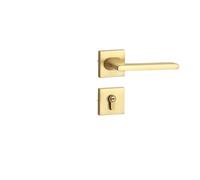 SBSSYVLMV Serratura for porta minimalista, moderna, minimalista, camera da letto, maniglia for porta in legno, bagno silenzioso, serratura interna(F style copper wire drawing)